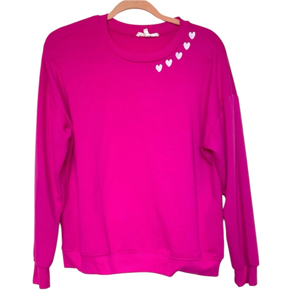 Workshop Republic Clothing Fuchsia Heart Sweater